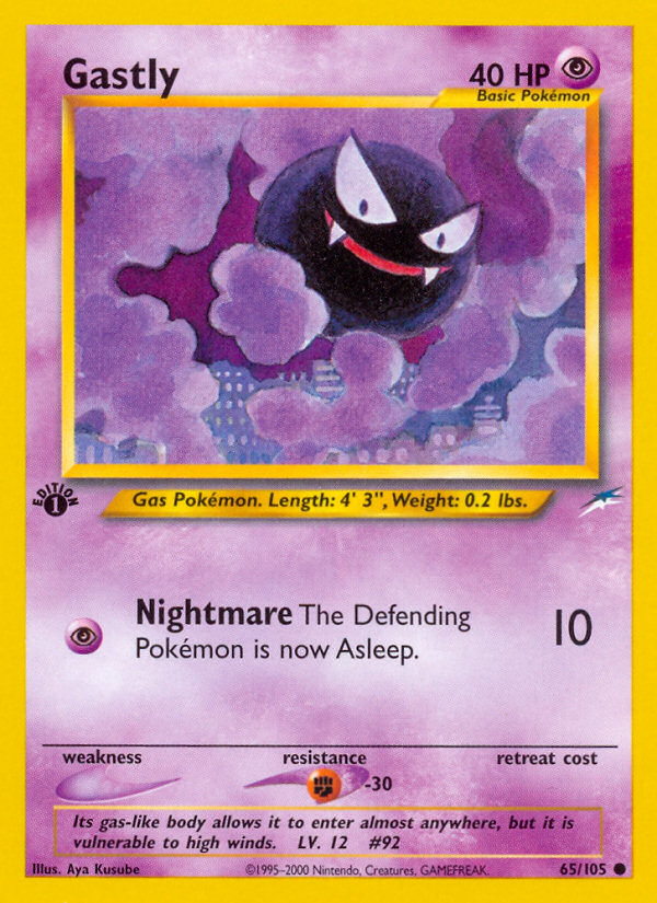 Gastly (65/105) [Neo Destiny 1st Edition] | GnG Games