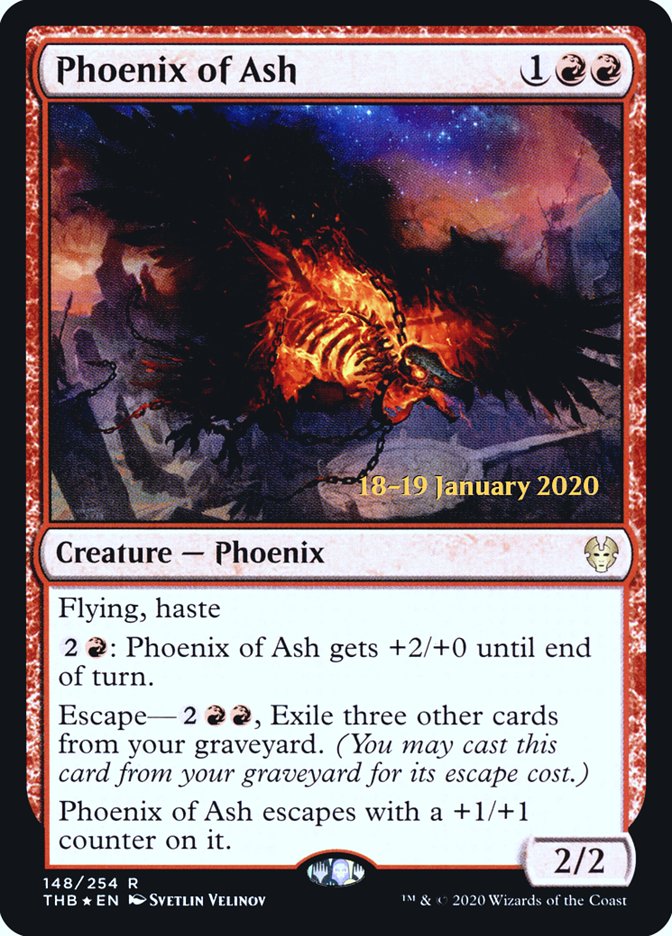 Phoenix of Ash [Theros Beyond Death Prerelease Promos] | GnG Games