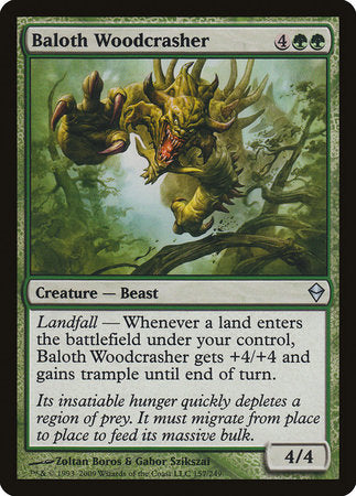 Baloth Woodcrasher [Zendikar] | GnG Games