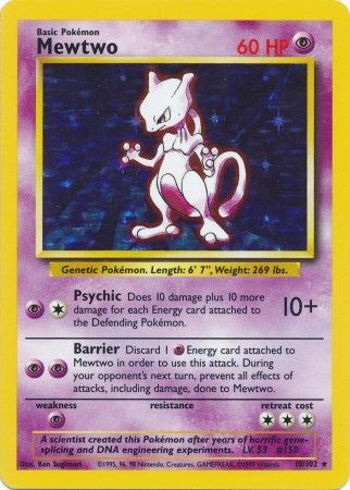 Mewtwo (10/102) [Base Set Unlimited] | GnG Games