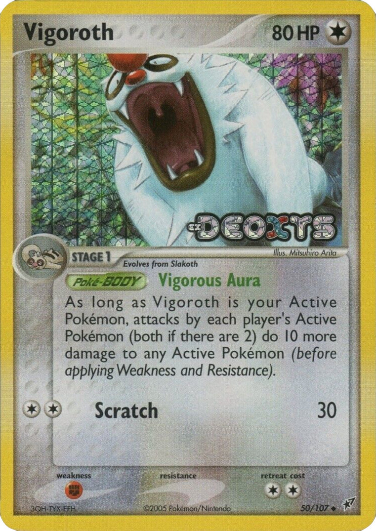 Vigoroth (50/107) (Stamped) [EX: Deoxys] | GnG Games