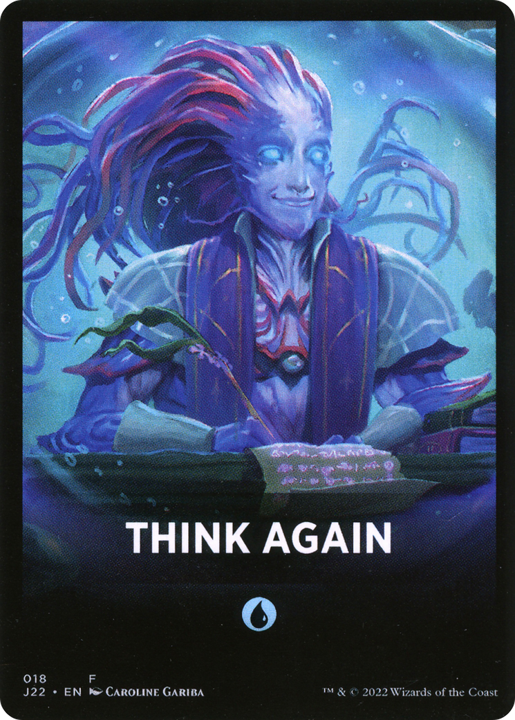 Think Again Theme Card [Jumpstart 2022 Front Cards] | GnG Games