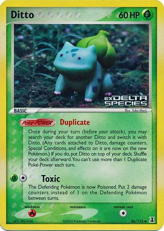 Ditto (36/113) (Stamped) [EX: Delta Species] | GnG Games