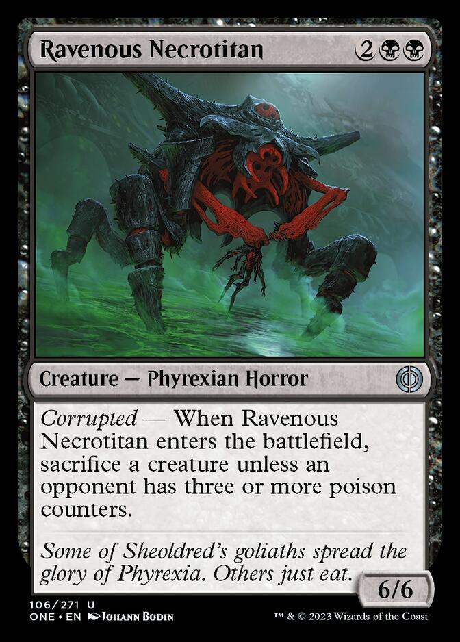 Ravenous Necrotitan [Phyrexia: All Will Be One] | GnG Games