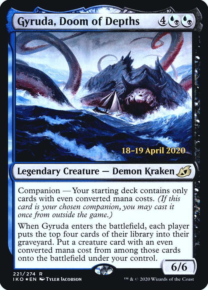 Gyruda, Doom of Depths  [Ikoria: Lair of Behemoths Prerelease Promos] | GnG Games