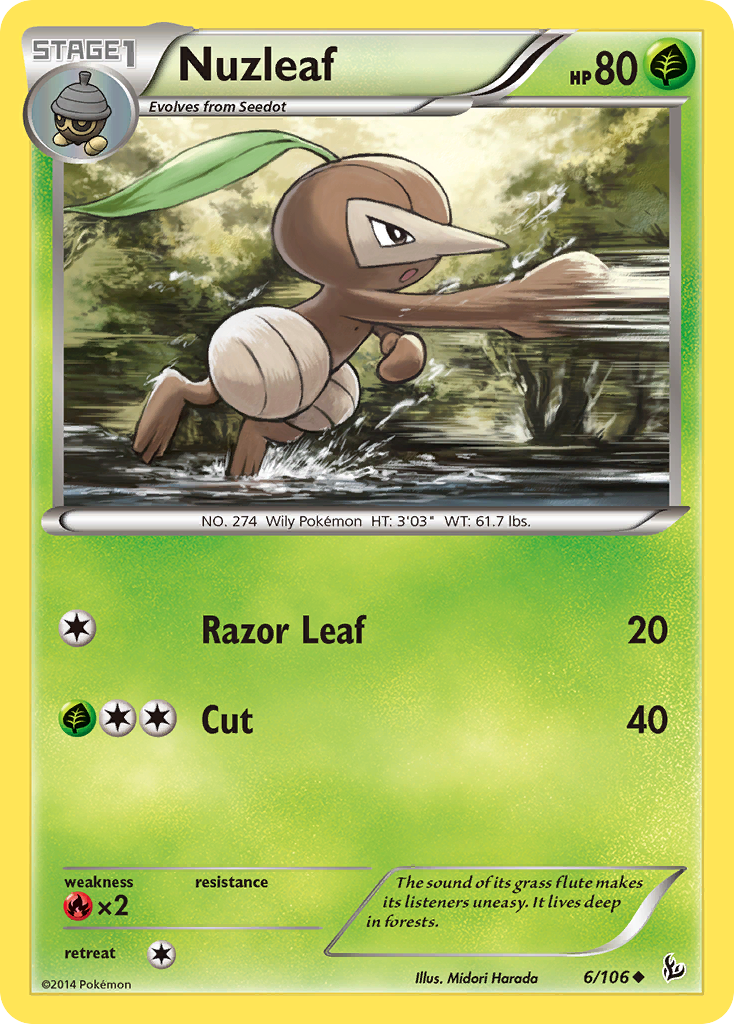 Nuzleaf (6/106) [XY: Flashfire] | GnG Games