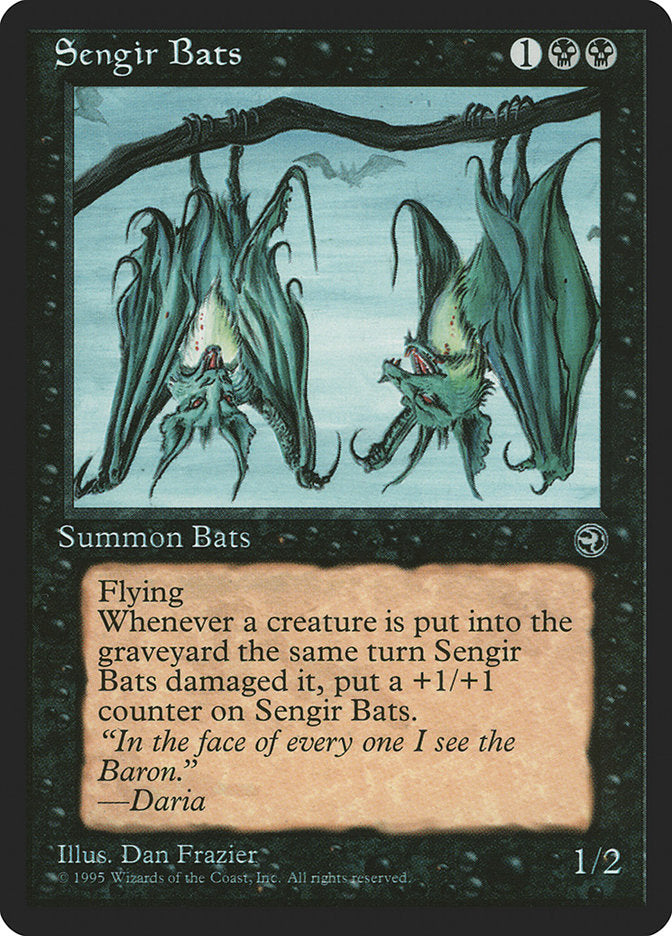 Sengir Bats (Daria Flavor Text) [Homelands] | GnG Games