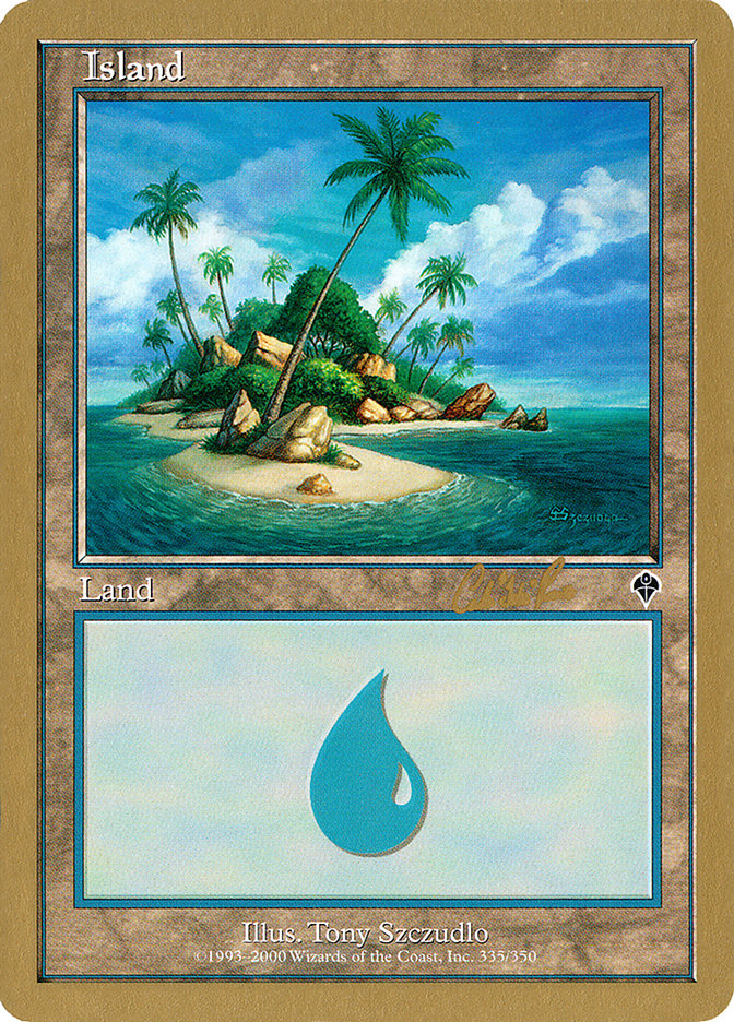 Island (cr335a) (Carlos Romao) [World Championship Decks 2002] | GnG Games