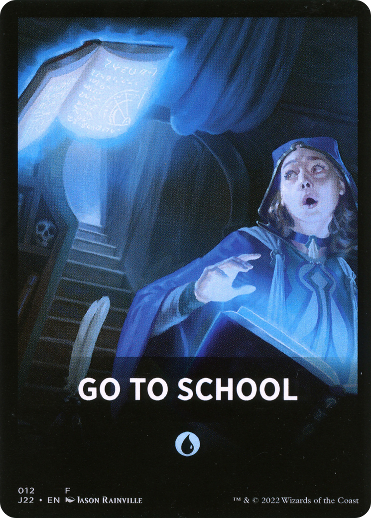 Go to School Theme Card [Jumpstart 2022 Front Cards] | GnG Games