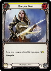 Sharpen Steel (Yellow) [U-WTR142] (Welcome to Rathe Unlimited)  Unlimited Rainbow Foil | GnG Games