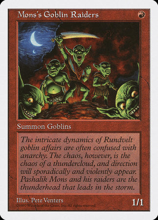 Mons's Goblin Raiders [Fifth Edition] | GnG Games