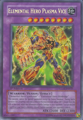 Elemental Hero Plasma Vice [GLAS-EN037] Secret Rare | GnG Games