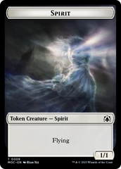 Spirit (9) // Treasure Double-Sided Token [March of the Machine Commander Tokens] | GnG Games