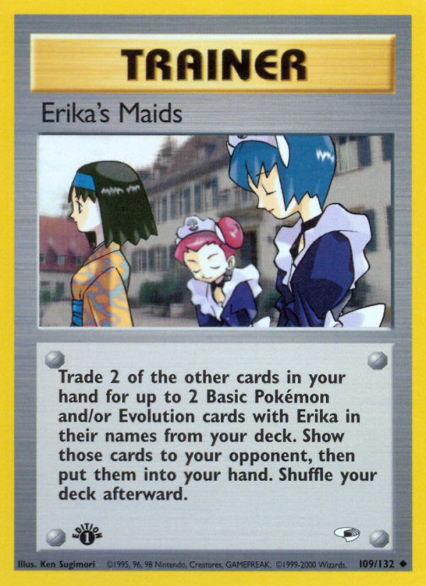 Erika's Maids (109/132) [Gym Heroes 1st Edition] | GnG Games