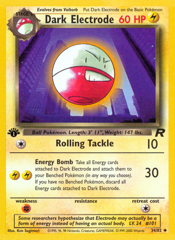 Dark Electrode (34/82) [Team Rocket 1st Edition] | GnG Games