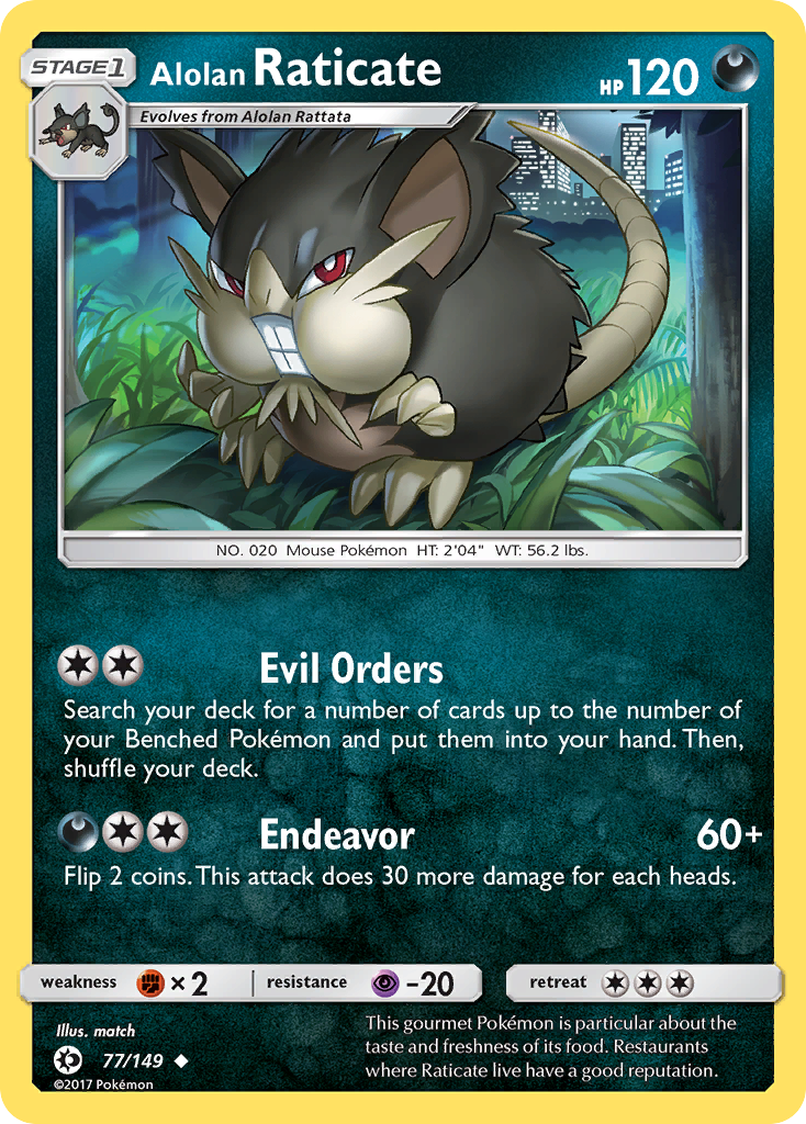 Alolan Raticate (77/149) [Sun & Moon: Base Set] | GnG Games