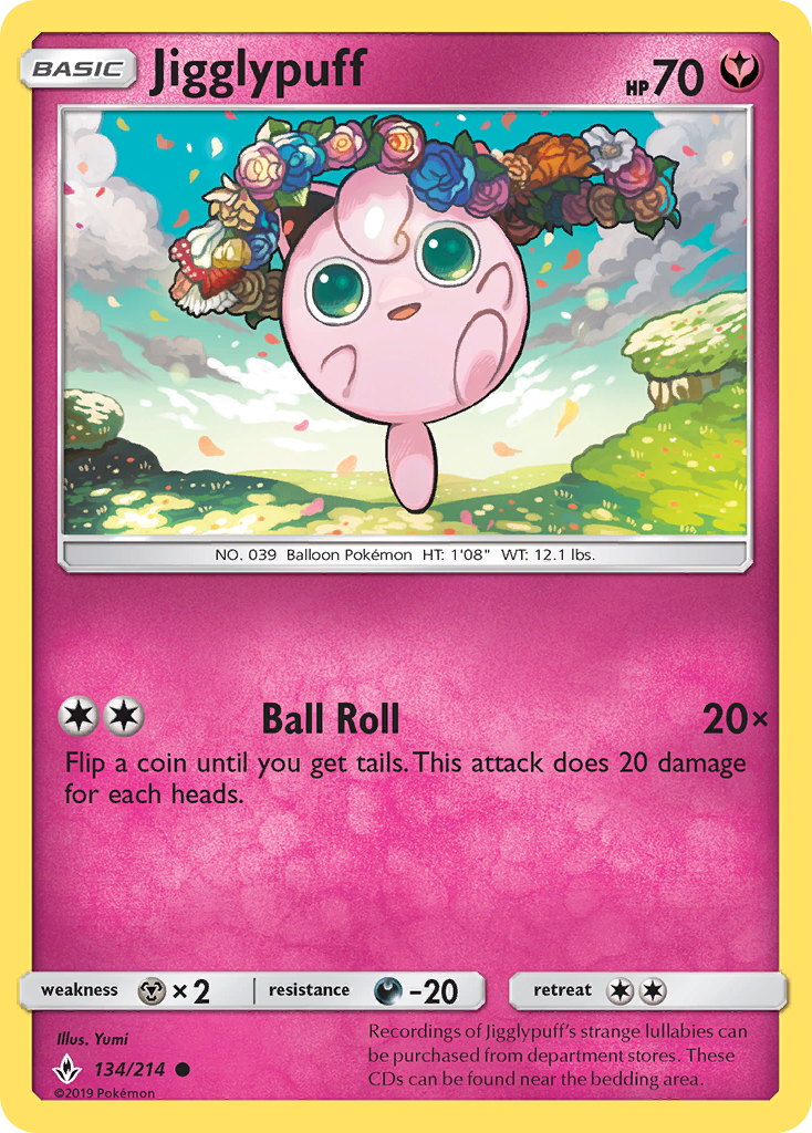 Jigglypuff (134/214) [Sun & Moon: Unbroken Bonds] | GnG Games