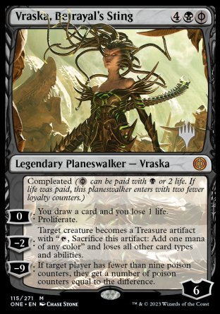 Vraska, Betrayal's Sting (Promo Pack) [Phyrexia: All Will Be One Promos] | GnG Games