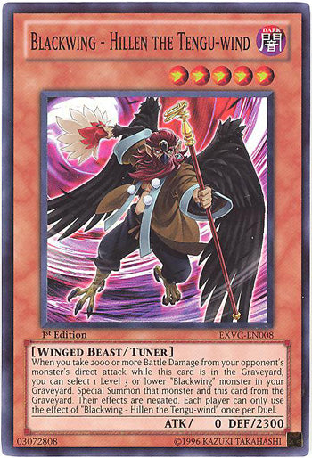 Blackwing - Hillen the Tengu-wind [EXVC-EN008] Super Rare | GnG Games