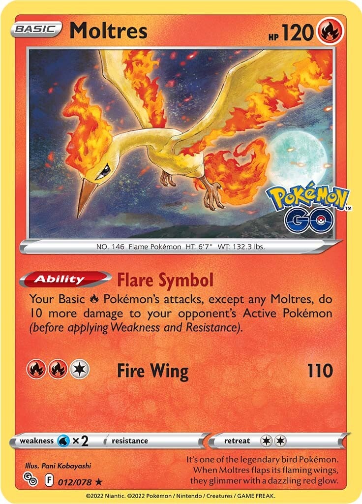 Moltres (012/078) [Pokémon GO] | GnG Games