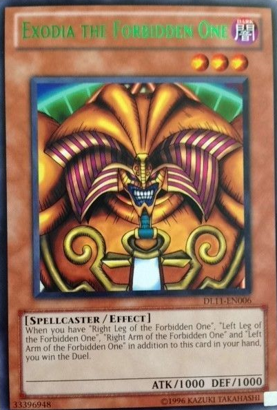 Exodia the Forbidden One (Green) [DL11-EN006] Rare | GnG Games