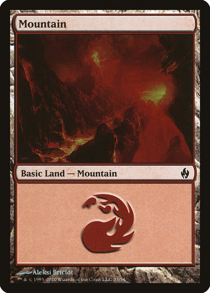 Mountain (33) [Premium Deck Series: Fire and Lightning] | GnG Games