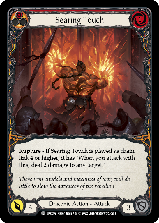 Searing Touch [UPR099] (Uprising)  Rainbow Foil | GnG Games