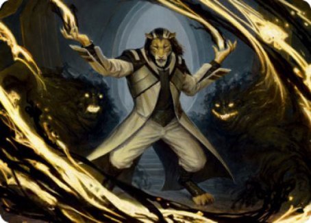 Leonin Lightscribe Art Card [Strixhaven: School of Mages Art Series] | GnG Games