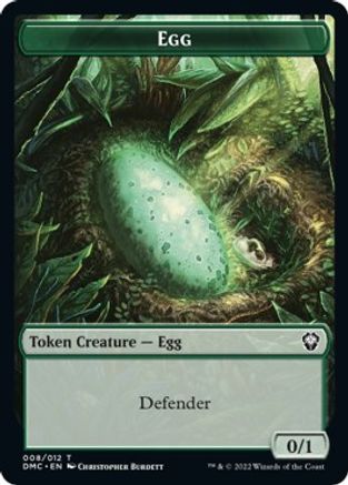 Snake // Egg Double-sided Token [Dominaria United Commander Tokens] | GnG Games