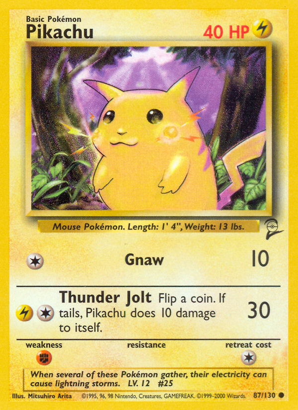 Pikachu (87/130) [Base Set 2] | GnG Games