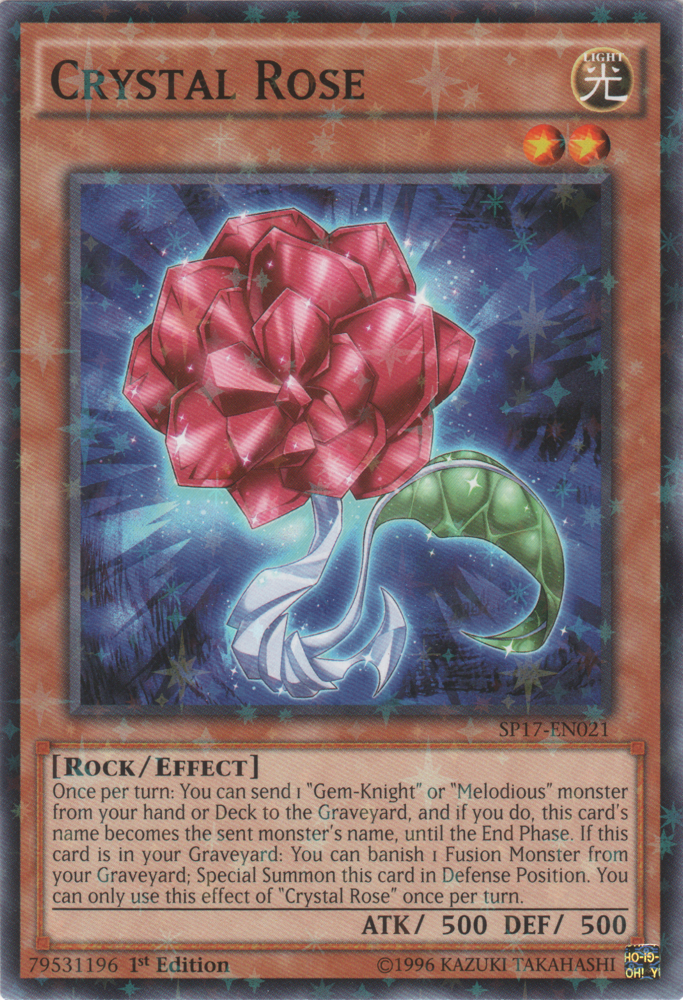 Crystal Rose (Starfoil) [SP17-EN021] Starfoil Rare | GnG Games