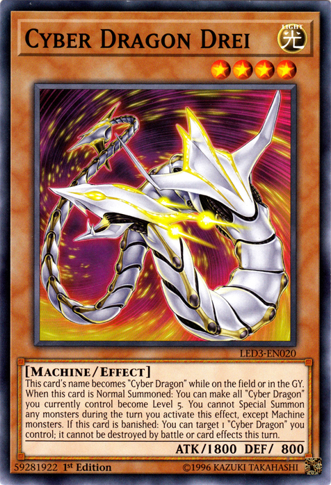 Cyber Dragon Drei [LED3-EN020] Common | GnG Games