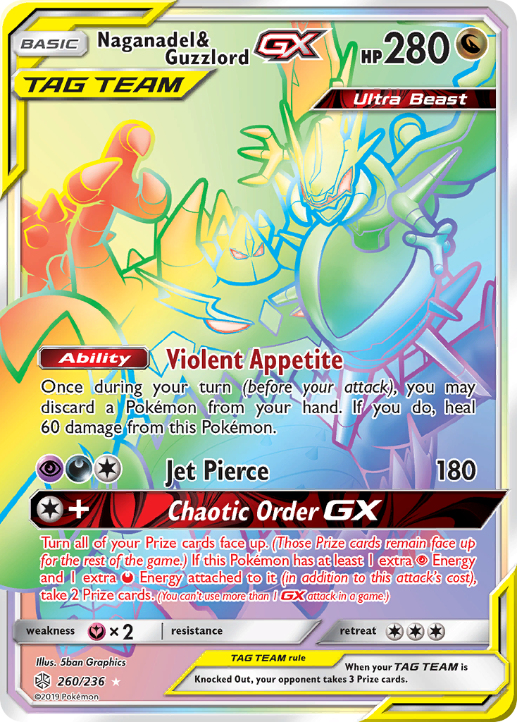 Naganadel & Guzzlord GX (260/236) [Sun & Moon: Cosmic Eclipse] | GnG Games