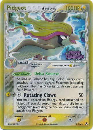 Pidgeot (14/110) (Delta Species) (Stamped) [EX: Holon Phantoms] | GnG Games