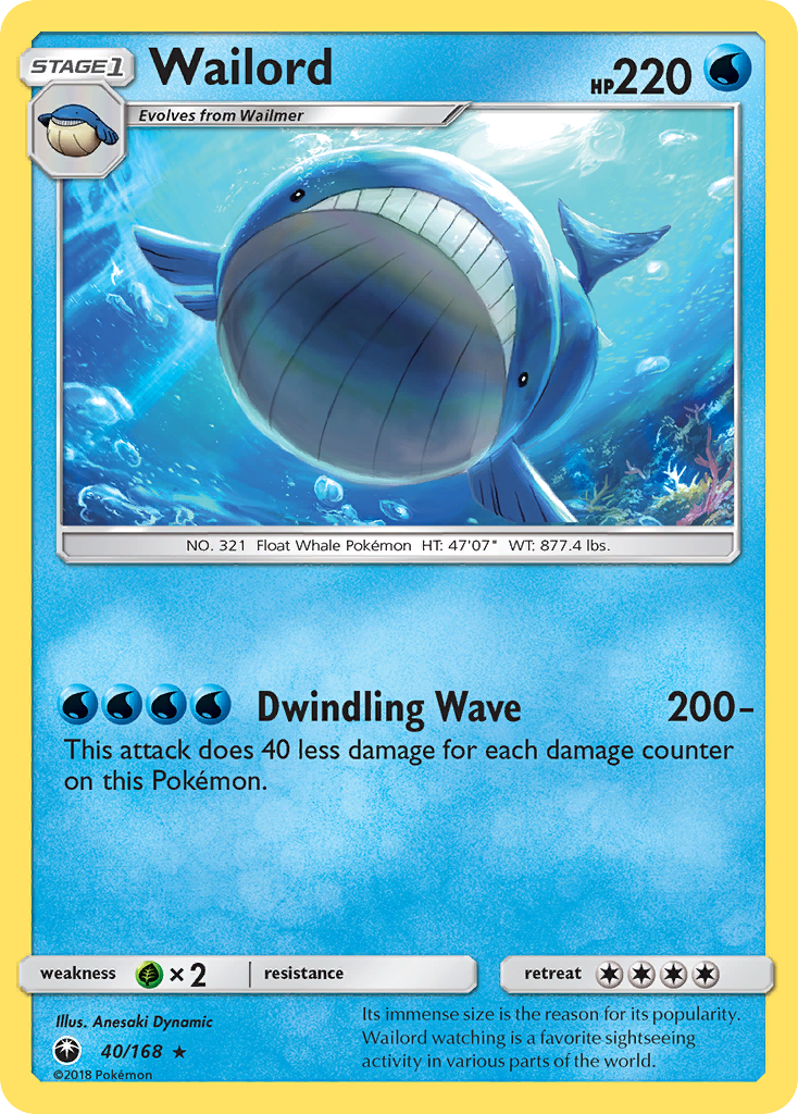 Wailord (40/168) [Sun & Moon: Celestial Storm] | GnG Games