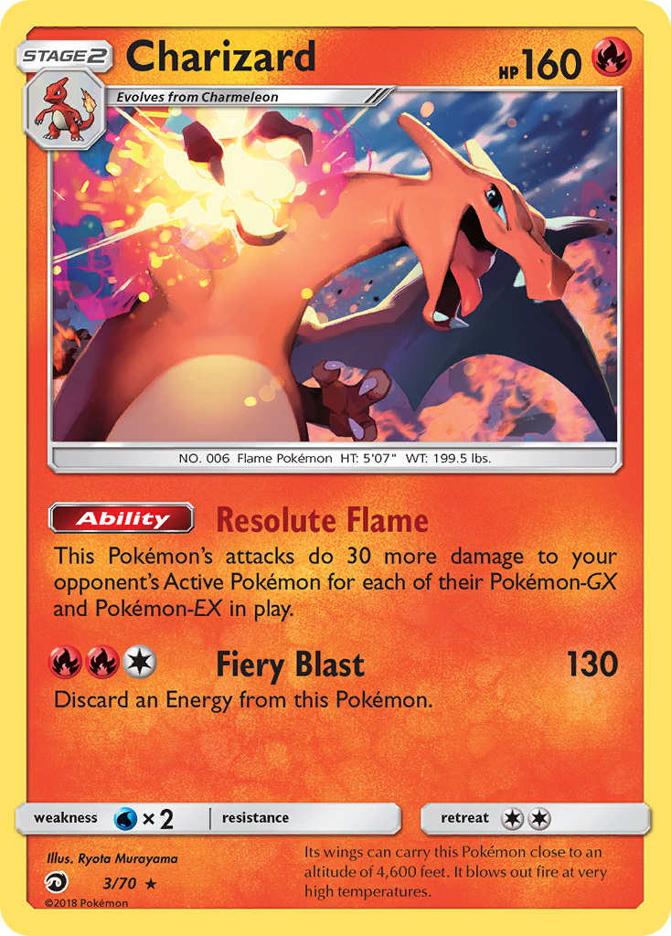 Charizard (3/70) [Sun & Moon: Dragon Majesty] | GnG Games