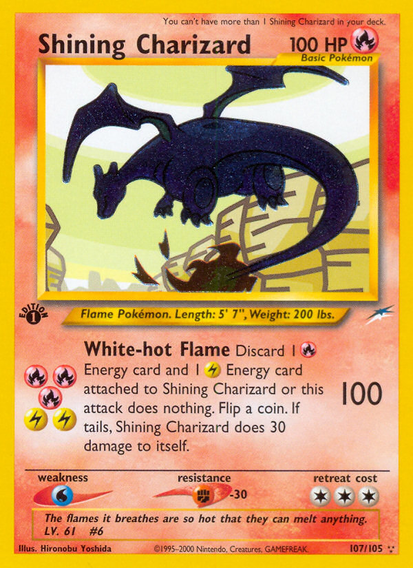 Shining Charizard (107/105) [Neo Destiny 1st Edition] | GnG Games