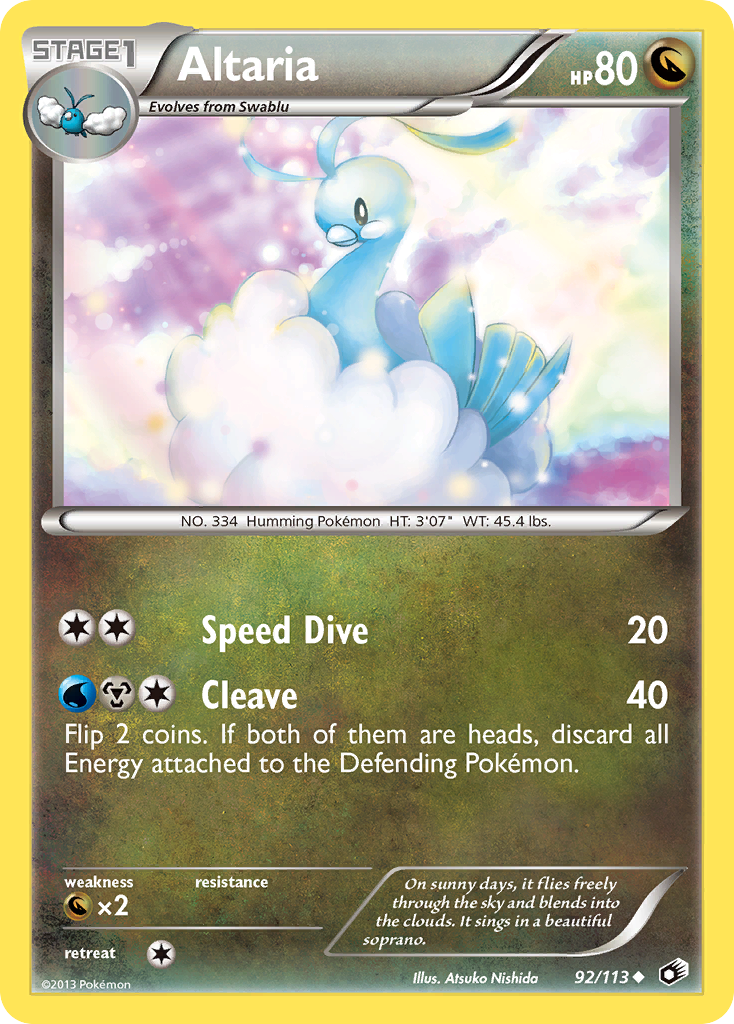 Altaria (92/113) [Black & White: Legendary Treasures] | GnG Games