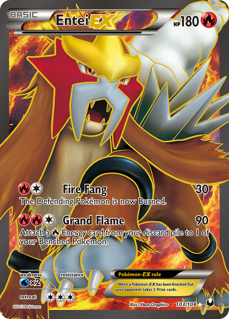 Entei EX (103/108) [Black & White: Dark Explorers] | GnG Games