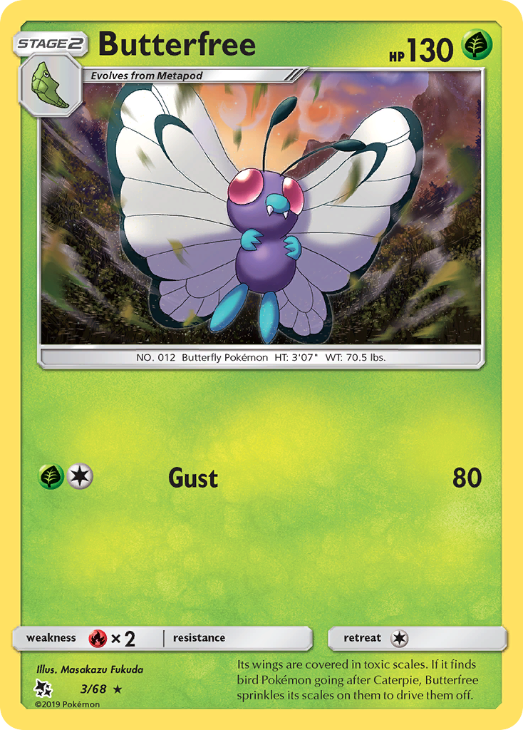 Butterfree (3/68) [Sun & Moon: Hidden Fates] | GnG Games