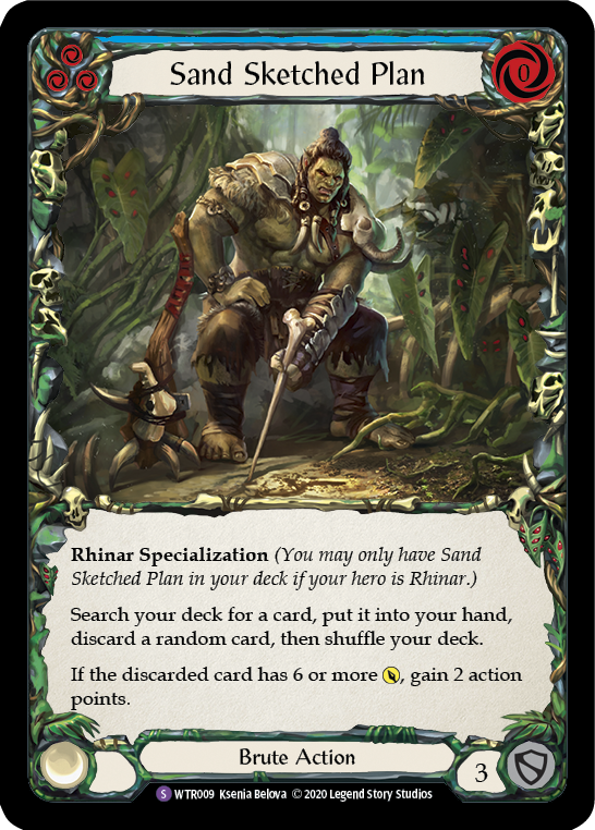 Sand Sketched Plan [U-WTR009] (Welcome to Rathe Unlimited)  Unlimited Normal | GnG Games