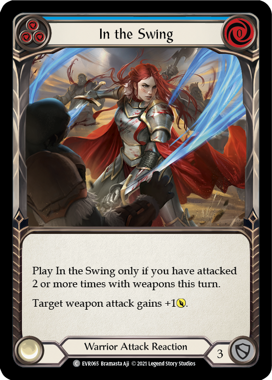 In the Swing (Blue) [EVR065] (Everfest)  1st Edition Rainbow Foil | GnG Games