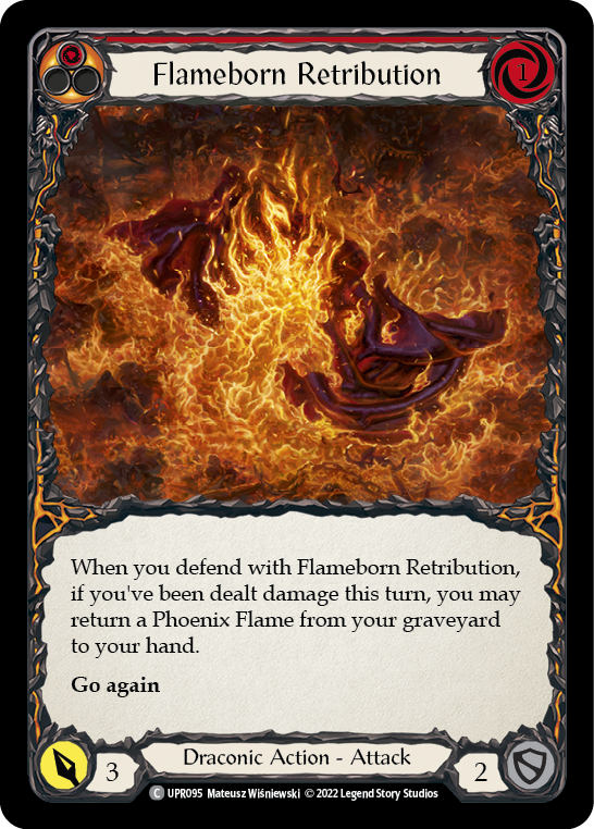 Flameborn Retribution [UPR095] (Uprising)  Rainbow Foil | GnG Games