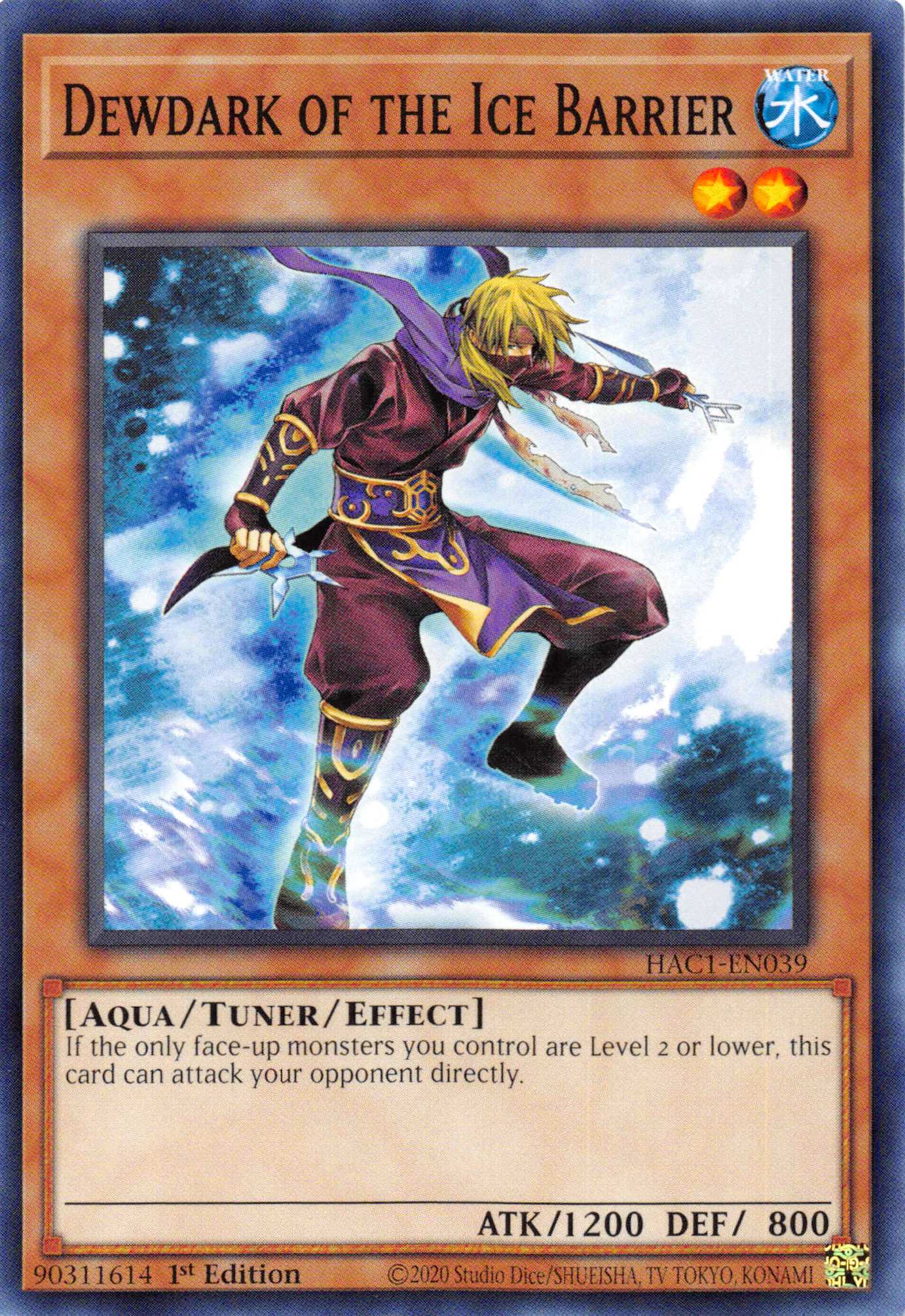 Dewdark of the Ice Barrier (Duel Terminal) [HAC1-EN039] Parallel Rare | GnG Games