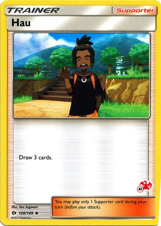 Hau (120/149) (Charizard Stamp #41) [Battle Academy 2020] | GnG Games