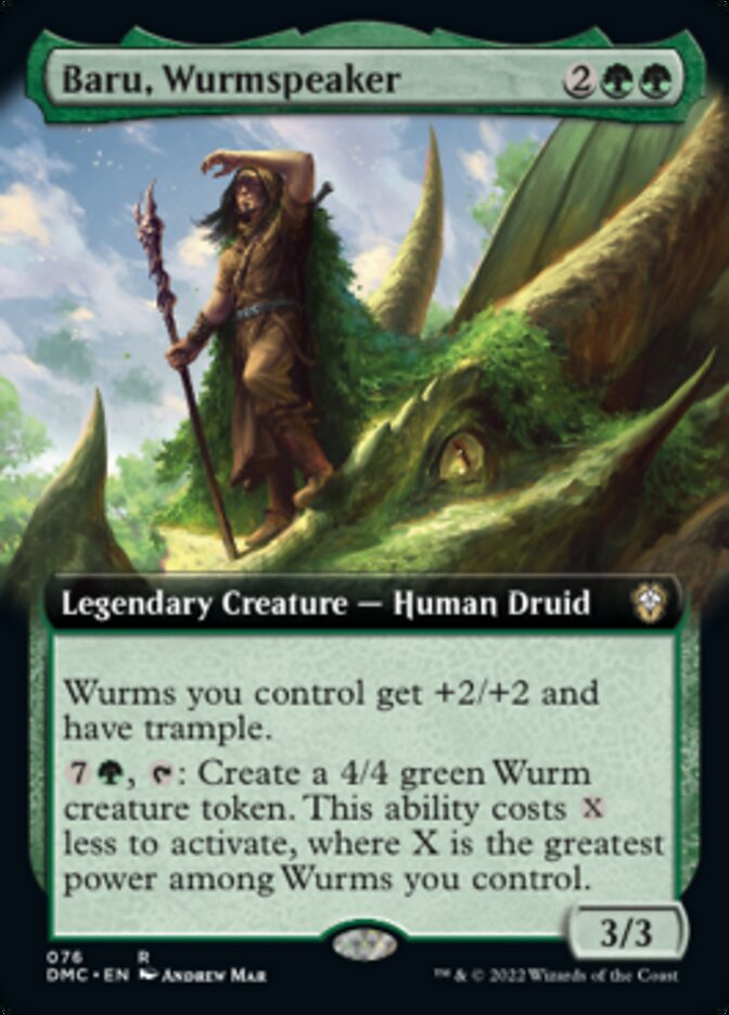 Baru, Wurmspeaker (Extended Art) [Dominaria United Commander] | GnG Games