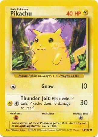 Pikachu (58/102) [Base Set Unlimited] | GnG Games