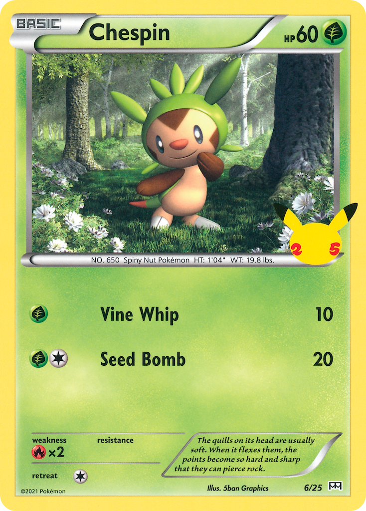 Chespin (6/25) [McDonald's 25th Anniversary] | GnG Games