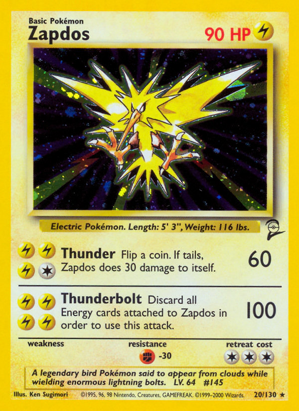 Zapdos (20/130) [Base Set 2] | GnG Games