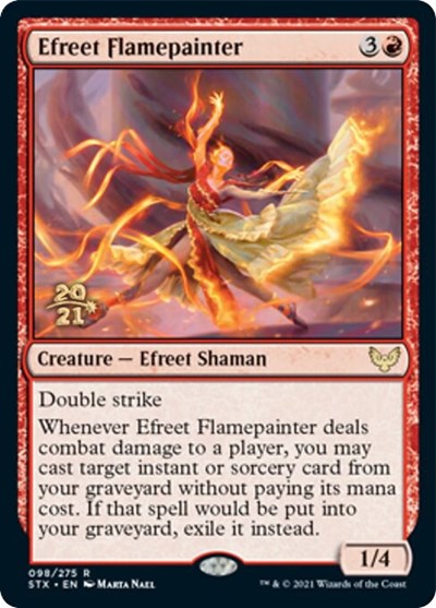 Efreet Flamepainter [Strixhaven: School of Mages Prerelease Promos] | GnG Games